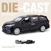 1/24 Toyota Sienna Granvia MPV Van Alloy Diecasts & Toy Vehicles Metal Toy Car Model Sound and Light Collection Kids Toy