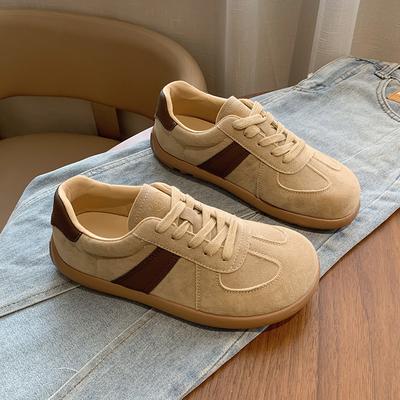 CRLAYDK 2024 зимние новые кроссовки для женщин замшевые модные спортивные туфли на плоской подошве Maillard с широким носком повседневные удобные для ходьбы теннисные туфли