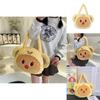 Butter Bear Plush Cartoon Shoulder Bag With Cotton Lining For Daily Use