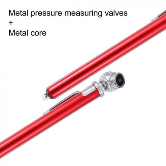 FIVE 10-100PSI Dual Head Truck Pen Tyre Tire Air Pressure Gauge for Bike ATV SUV