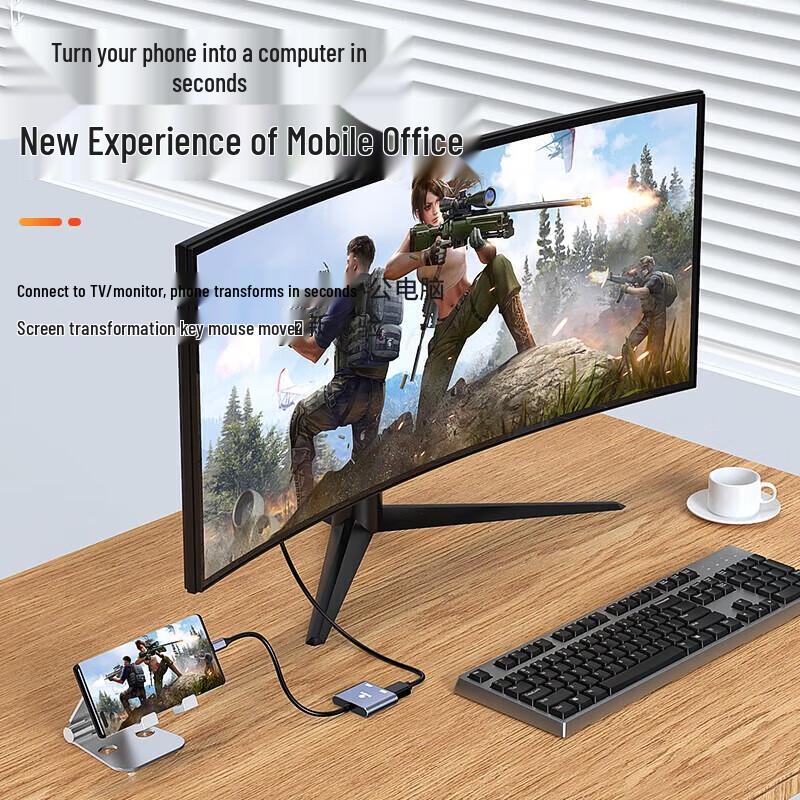 Адаптер USB-C на два HDMI 4K60Hz