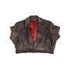 Elegant Brown Leather Jacket for Women S/M - Used