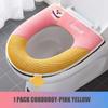 Breathable Linen Toilet Seat Cover Household Summer Waterproof Zipper Toilet Seats Pad Cute Embroieded Bathroom Lid Cover Mat Cloth Toilet Pads