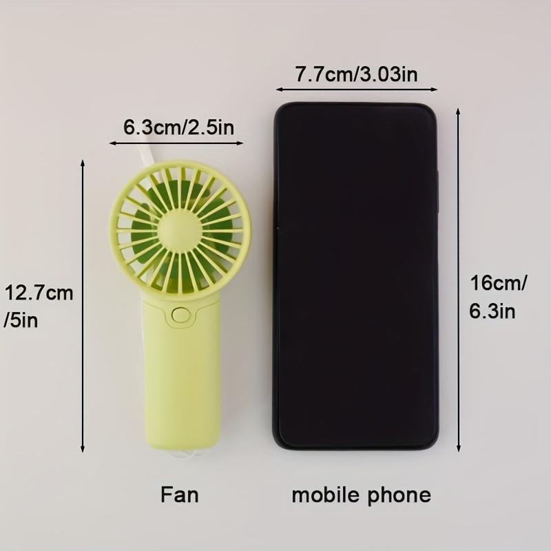Compact Handheld Fan - Portable, Battery-Powered Personal Cooling Device for Travel & Outdoor Use, AAA Batteries Not Included