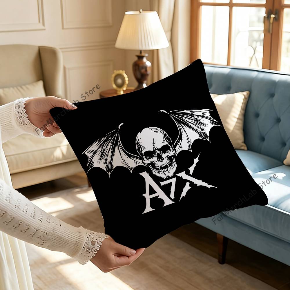 AAvenged Sevenfold Band Printed Pillow Cover Cushion Case Simple Sofa Pillow Case No Pillow Core