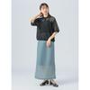 [Beams Heart] skirt Sheer cardboard narrow skirt ladies SAX ONE SIZE