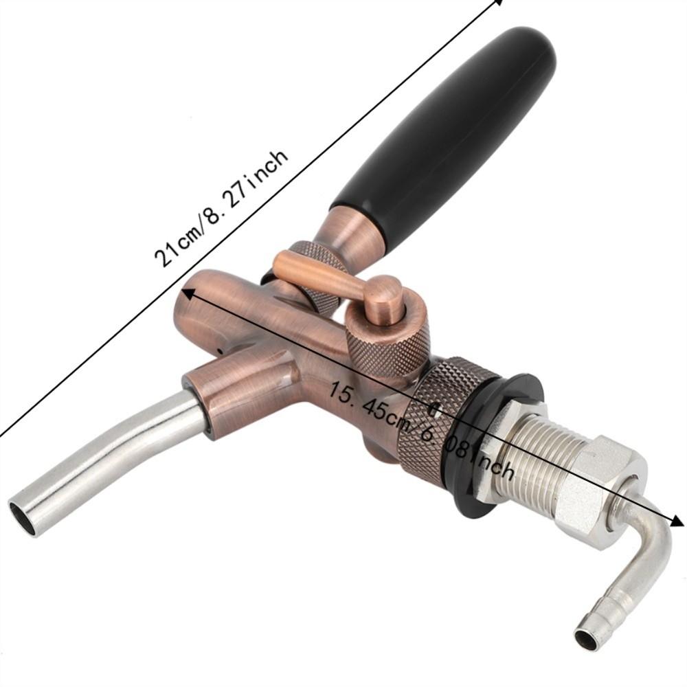G5/8 Thread Adjustable Beer Faucet Bronze Beer Dispenser Adjustable Beer Keg Faucet Restaurants