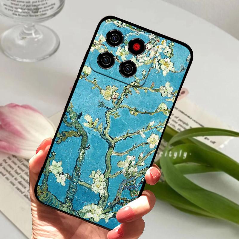 For ZTE Blade A56 Case Soft Silicone Protect Cover For ZTE Blade A56 4G Phone Case Z2473 6.75" Shockproof TPU Funda Shell Bumper