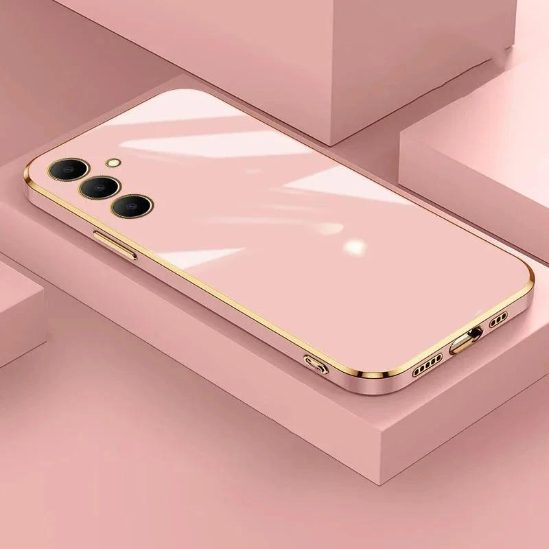 Роскошный чехол с покрытием для Samsung Galaxy M54 M14 M32 M22 M13 M23 M33 M53 5G M12 A12 A22S A51 A72 A73 Мягкая силиконовая крышка для телефона