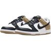 Nike Кроссовки Dunk Low для детей, скейтбординг, Белые, Черные, Коричневые, Подростковые, IQ2755-104