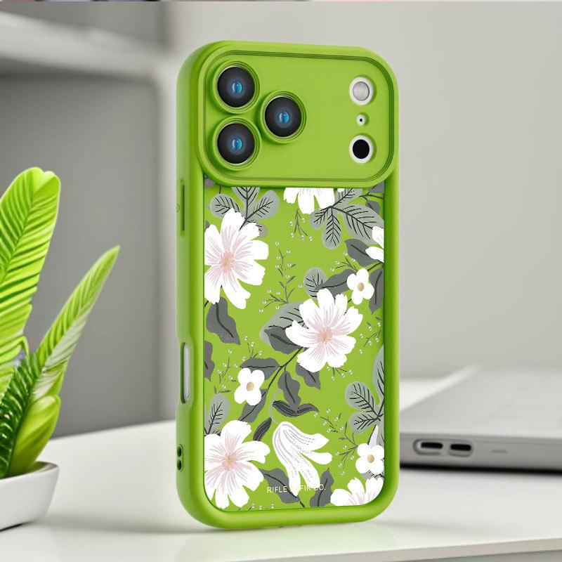 Темпераментный чехол-капля с принтом орхидеи для iPhone 17, 16 Pro, 15 Pro Max, 14, 13 - Идеально для девичьего стиля
