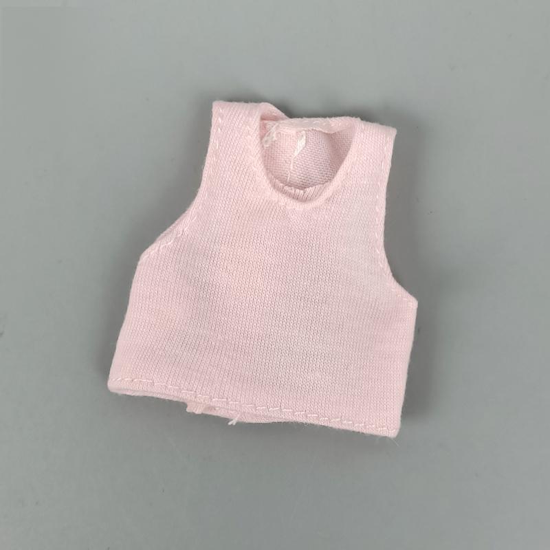 Однотонные рубашки, жилет, короткий укороченный топ на бретелях для куклы 11,5 дюймов, модная одежда, аксессуары для кукол для игрушки куклы Blythe 1/6