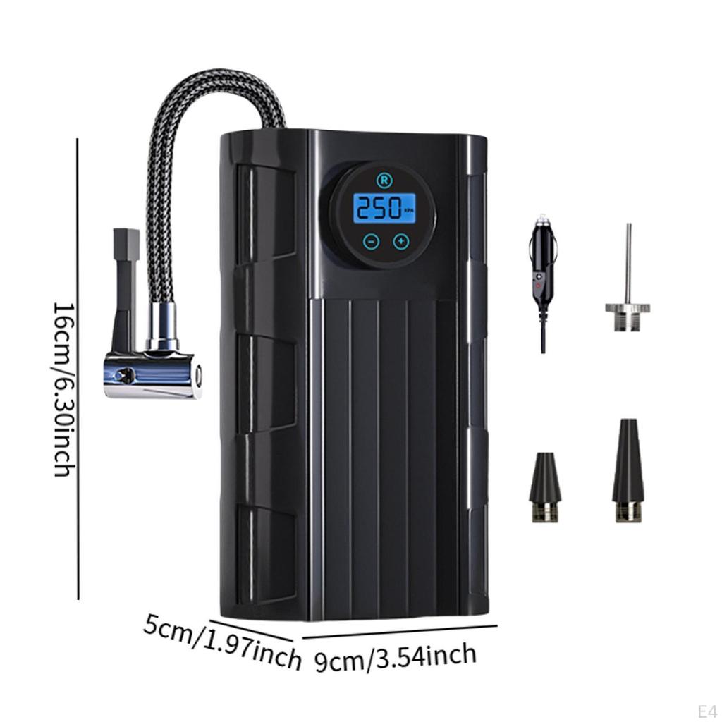 Автомобильный насос для шин Plug and Play Точный дисплей данных для мяча для велосипеда