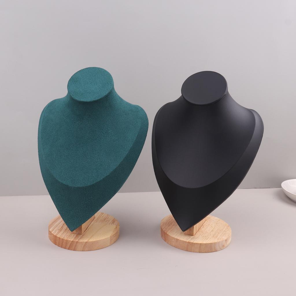 Бархатный портретный дисплей для ожерелий, подвесной органайзер, стенд для демонстрации ювелирных изделий, манекен для ювелирных изделий, бюст, ожерелье, подвеска, витрина