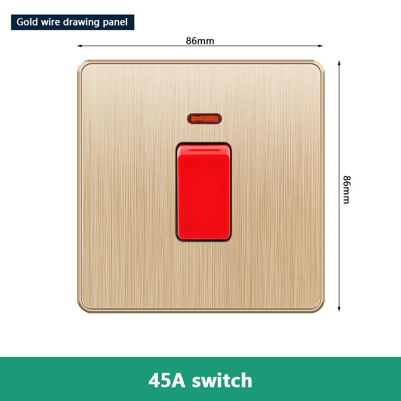 EU RU UK 20A 45A настенный выключатель высокой мощности, стандартная пластиковая панель Кореи, тумблер включения/выключения для водонагревателя, освещения, кондиционера