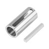 Crank Shaft Sve Adapter 3 / 4 to 1 Inch Hvy Duty Steel CNC NaMachined Step Key Included for Gas Engine Pulley Conversion   Silver 2. Inches Lo
