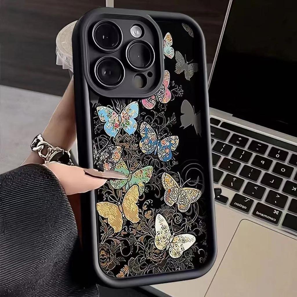 Красивый цветной бабочка для чехла мобильного телефона iphone16pro apple 15/14/13 promax новый 12x11