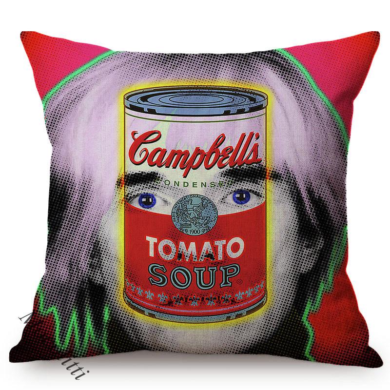 Vintage Pop Art Style Home Decoration Pillow Case Elegant Woman Portrait Cotton Linen Print Office Bar Sofa Square Cushion Cover