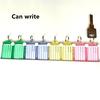 Baggage Tag Renovate Women Men Plastic Office Key Chain Candy Color Classification Hotel 1PC/5PCS Marking Number  Jewelry Accessory