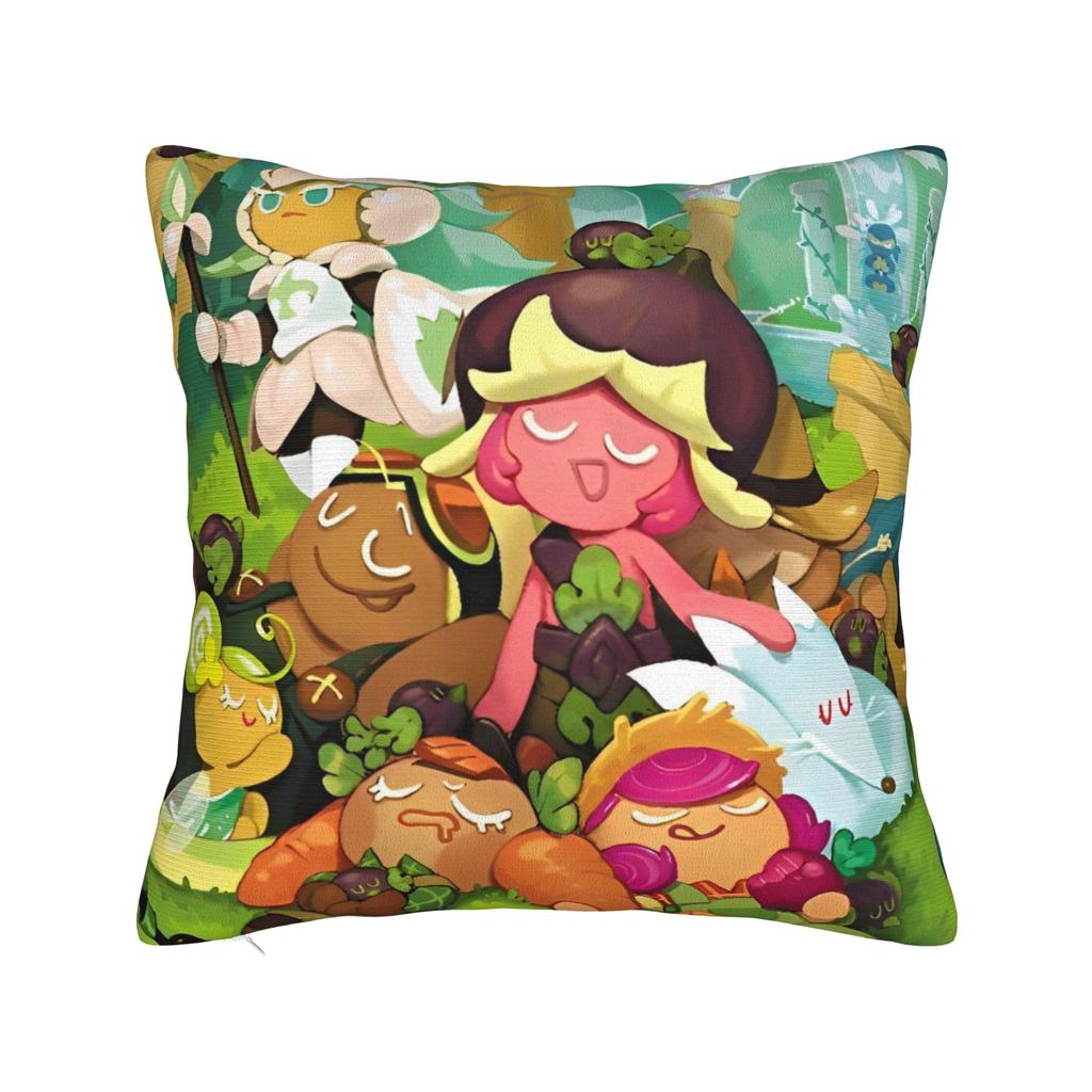 Наволочка Milky Way Cookie Полиэстер Наволочка Декорации Cookie Run Kingdom Наволочка Чехол для диванной подушки Дом Квадратная 18'