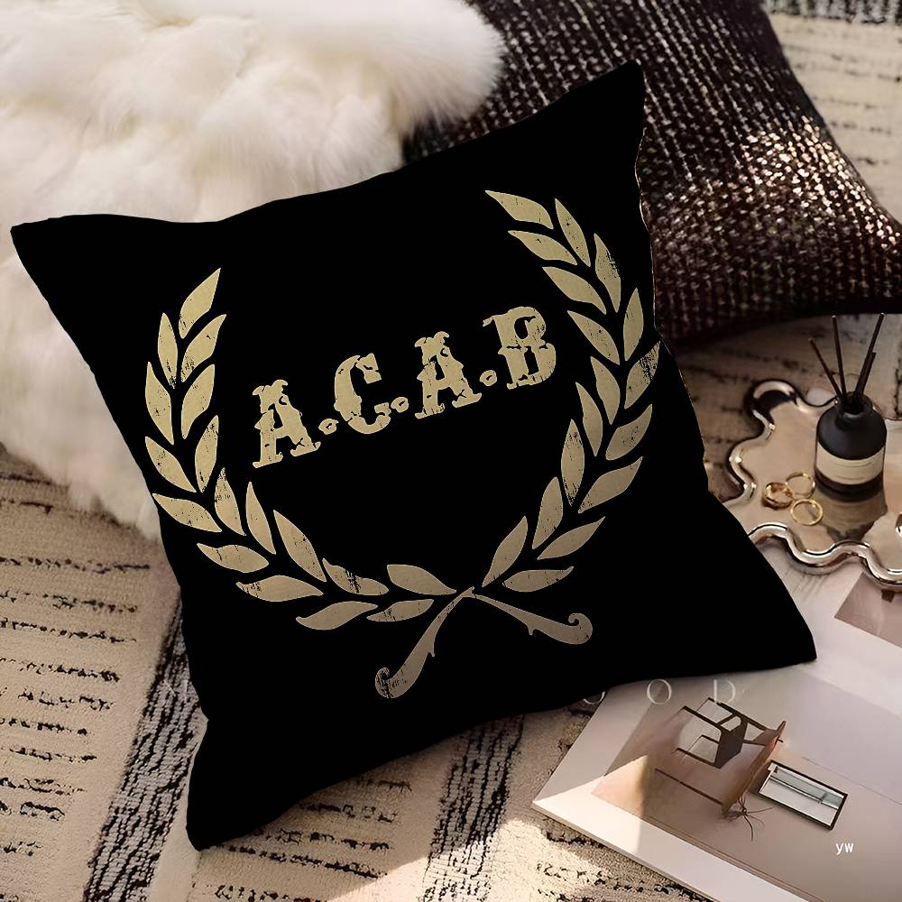 AAcabS UUltras Logo Cushion Cover Car Throw Pillow Case For Sofa Car Christmas Gift 40x40cm 45x45cm
