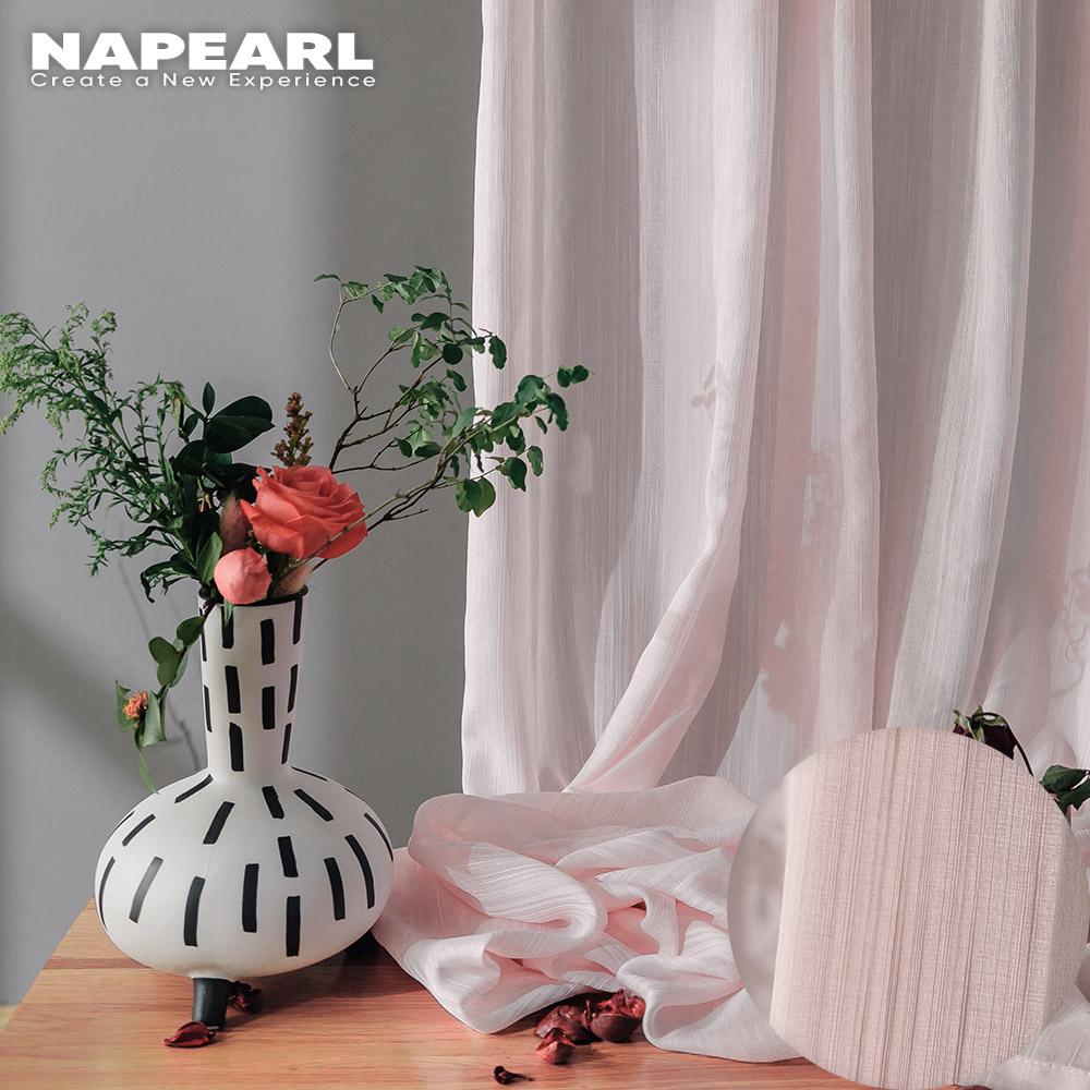 1 шт. NAPEARL современная элегантная однотонная прозрачная занавеска для спальни, мягкая текстурированная тюль, прозрачная занавеска для гостиной