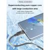 Быстрое зарядное устройство USB C 6A PD 66 Вт Кабель для синхронизации данных Нейлоновая оплетка Адаптер USB C на Type C Быстрый зарядный кабель