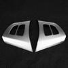 2pcs Chrome Steering Wheel Button Frame Decoration Cover Trim for X5 E70 2008‑2013