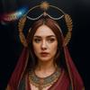 Повязка на голову 'Слава Богу Солнца' Звезда Жемчуг COSPLAY Обруч для волос Модный показ Аксессуары для волос Хэллоуин Костюм Диадема Головной убор Вечеринка