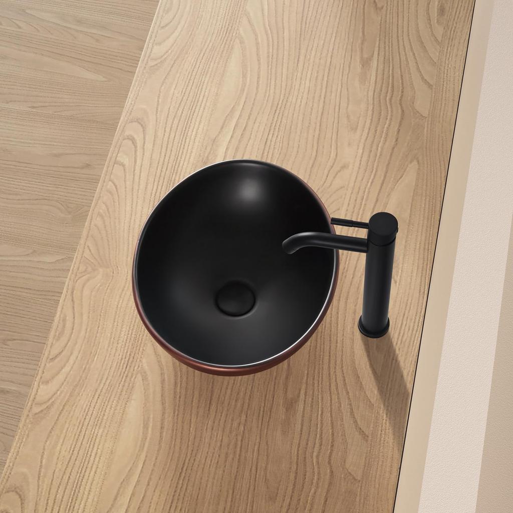 Limited Стильная маленькая отдельно стоящая керамическая миска для мытья рук, черная [распродажа JOMOWN] Миска для мытья рук, Миска для мытья рук, 410340145 мм, Раковина для мытья рук, Тип,