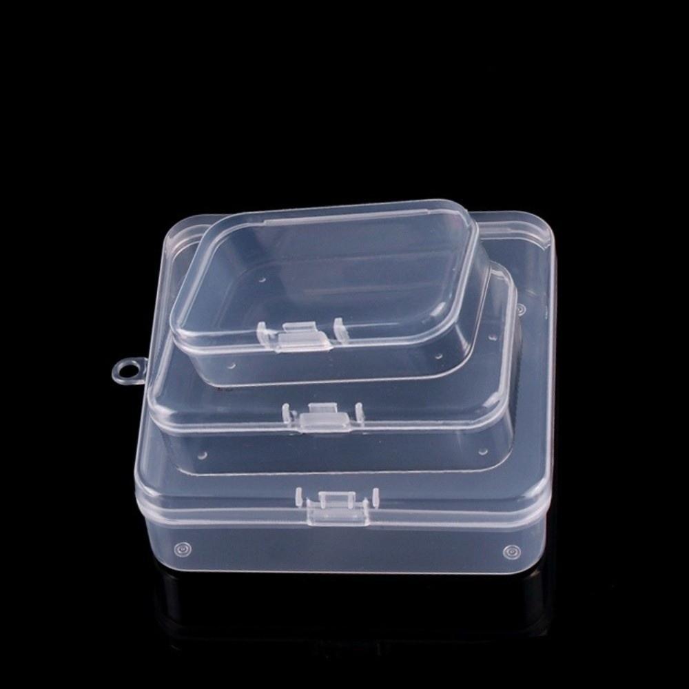 Dustproof Transparent Plastic Box Rectangular Jewelry Display Case  Baby Toothbrush