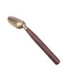 Wooden Handle Tea Shovel Tea Spoon Copper Ebony Coffee Scoops Tableware Teaspoons Easy Clean Anti Sprinkle Tea Spoon