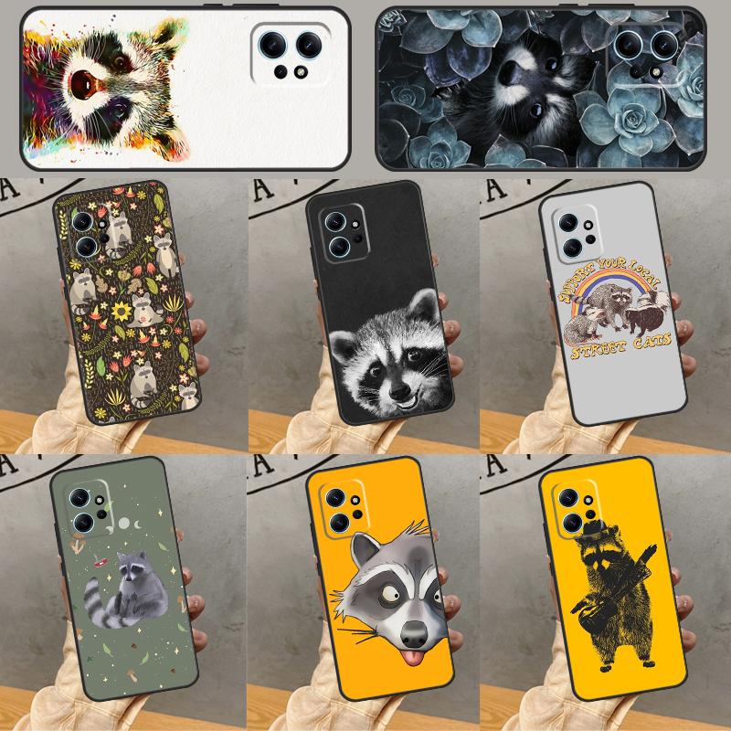 Cute Raccoon Case For Xiaomi Redmi Note 14 Pro 13 12 11 9 10 9S 10S 11S 12S Redmi 14C 13C 10C 12C Cover