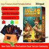 Inca Treasure Hunt: Portable Edition - Luck & Strategy Table Game for 3-8 Players, Perfect for Family Fun & Team Building
