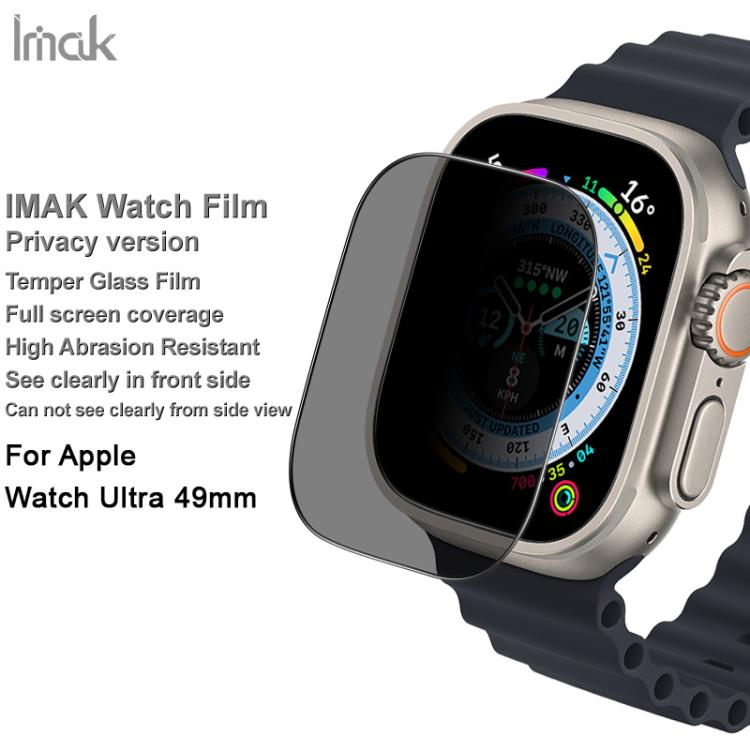 Anti-Spy HD Full Screen 9H Tempered Glass Screen Protector For Apple Watch Ultra 1/2/3/4 49mm