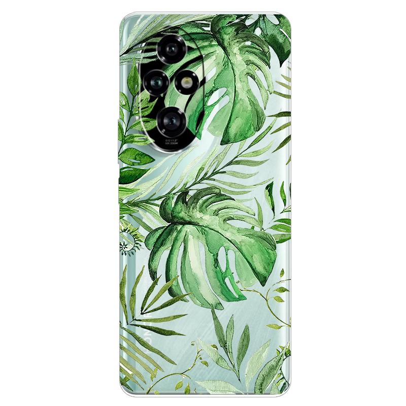 For Honor 200 Pro Case Honor 200 5G Flower Clear TPU Soft Silicone Transparent Back Case for Honor 200 5G Cover Coque Para Funda