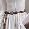 Woven Belt Women'S Summer Retro Ethnic Style Waist Rope Niche High-End Decoration With Skirt Waist Chain