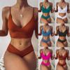 Женщины Bandeau Bandage Bikini Set Push-Up Бразильские купальники Пляжная одежда Купальник
