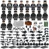 18pcs MOC Military Building Doll Set Police Building Toy