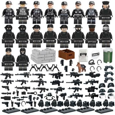 18 шт. MOC военный набор кукол, полицейская строительная игрушка