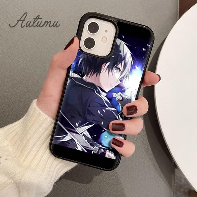 Чехол для телефона Sword Art Online SAO с аниме для iPhone 11 12 13 14 Pro Max mini XR XS SE 2020 6S 7 8 Plus Samsung Galaxy S21 S22
