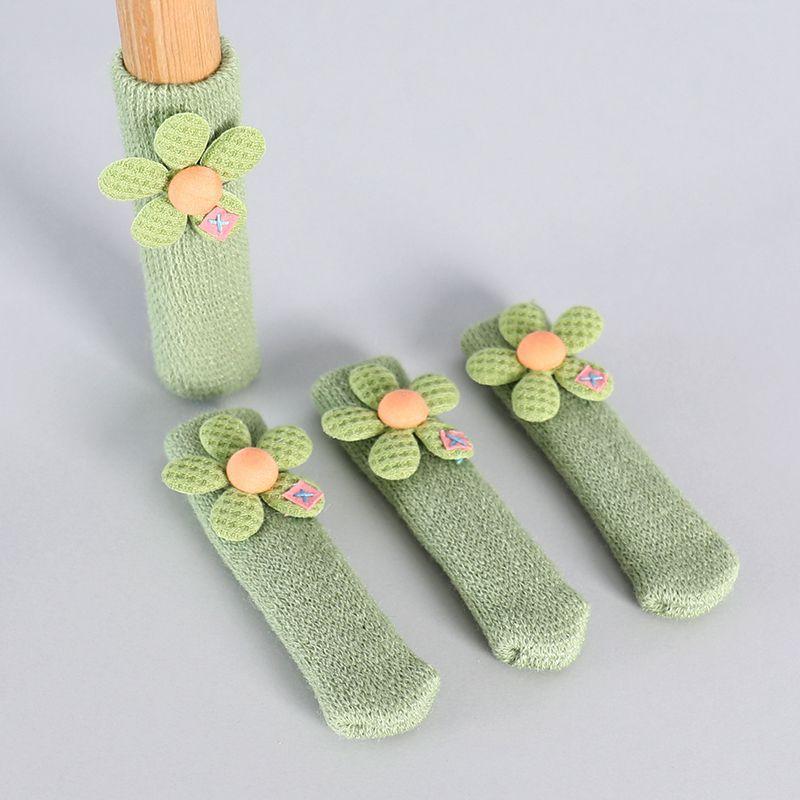 Knitted Chair Leg Floor ProtectorsDouble Layer Thick Cute Furniture Feet Covers for Stool Table Sofa Hardwood Anti Scratch Socks