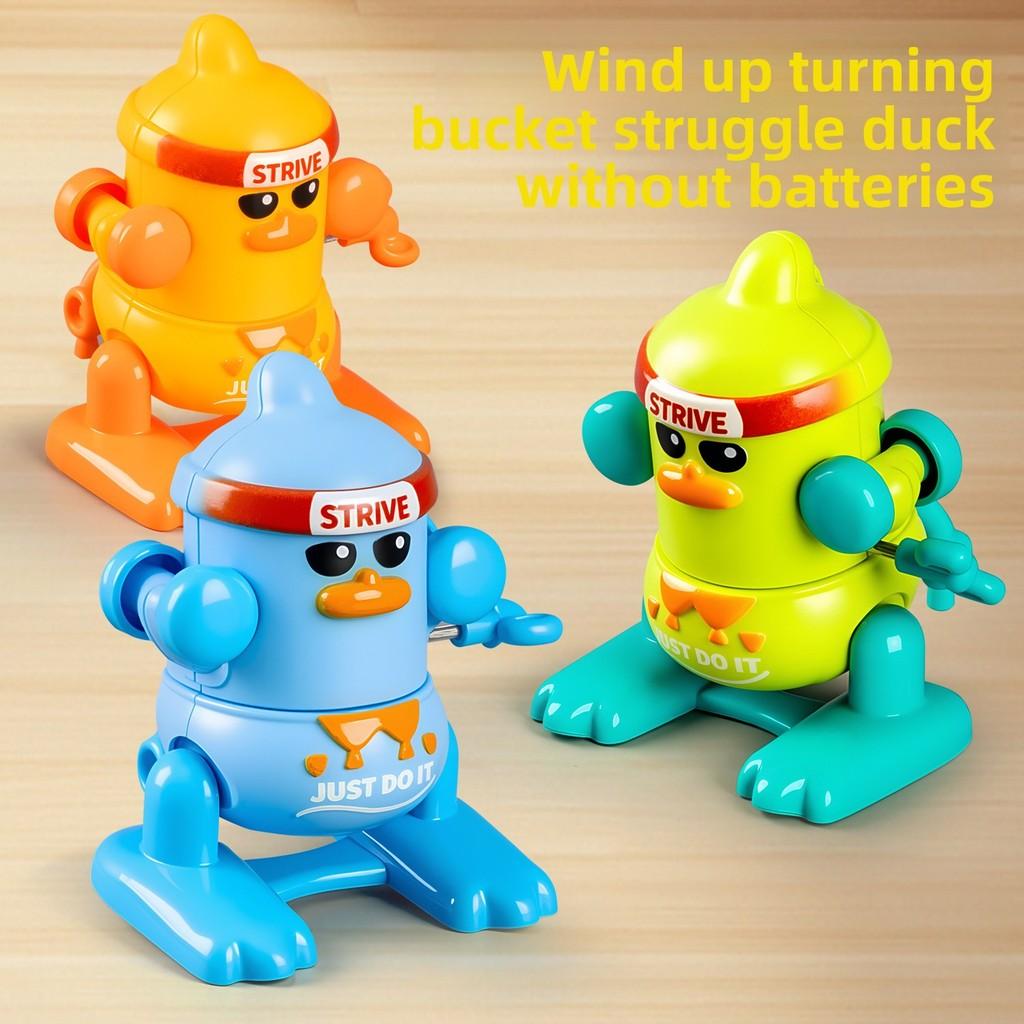 Пластиковый набор детских игрушек с мультяшной уткой и гориллой для обучения и развития младенца