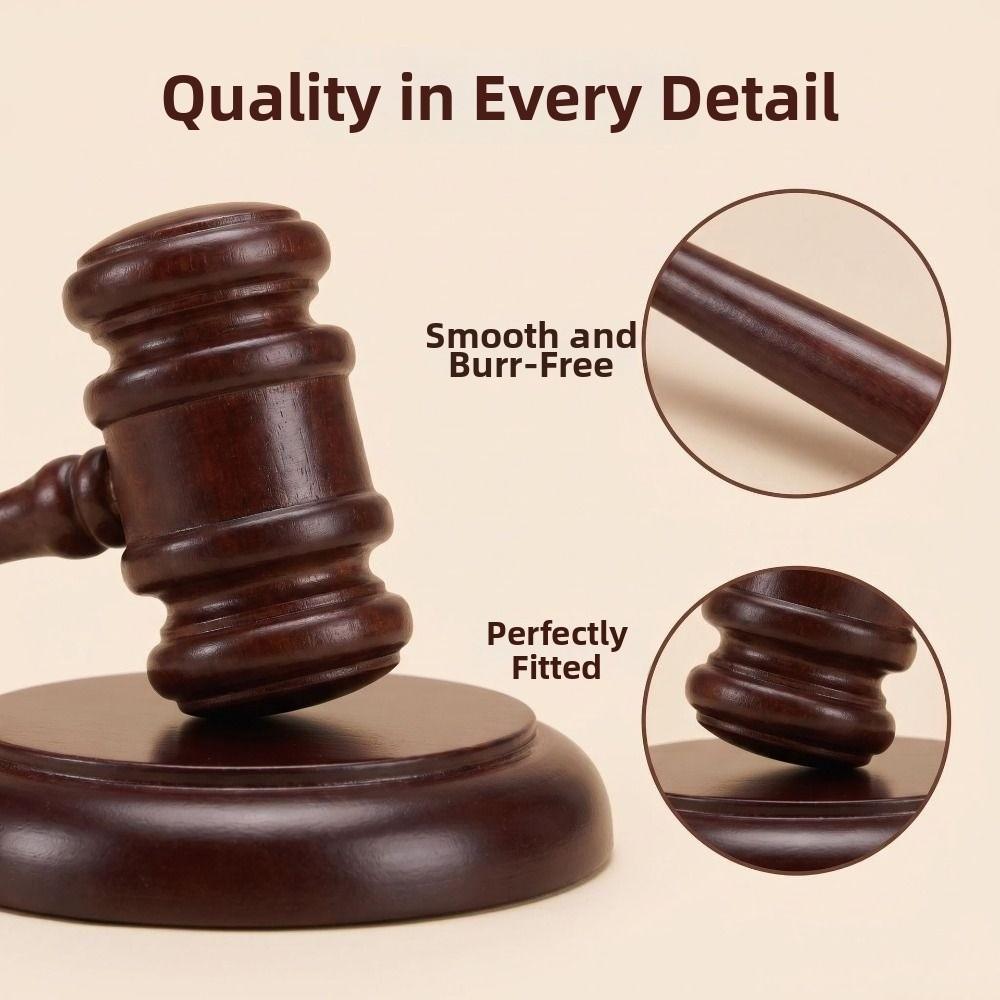 with Sound Block Wood Adjudgement Gavel High Quality Decorative Hammer Set For Lawyer