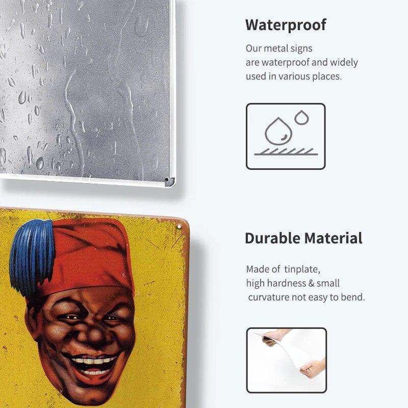 France BANANIA Metal Sign Wall Poser Funny Tin Painting Plaque Retro Vintage Decorative Iron Painting PUB Room Hotel Decor