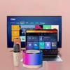 Портативный Bluetooth-динамик K52 с двумя микрофонами для караоке на открытом воздухе и дома