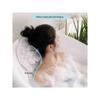 1pc Anti-Slip Spa Bath Pillow With Suction Cups, 4D Breathable Mesh Fabric Soft Thick Cushion, Portable & Washable Bathtub Accessory For Neck & Back,