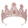 Korean Princess Crown Tiara, Bride Wedding Rhinestone Crystal Hair Accessories Wedding Headband Crown Crown Accessories