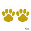 2Pcs/Set Car Stickers and Decals Paw 3D Animal Dog Cat Bear Foot Prints Footprint Decal Car Sticker Silver Red Black Golden
