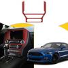 Red Carbon Fiber ABS Console GPS Navigation Panel Trim Cover for Ford Mustang
